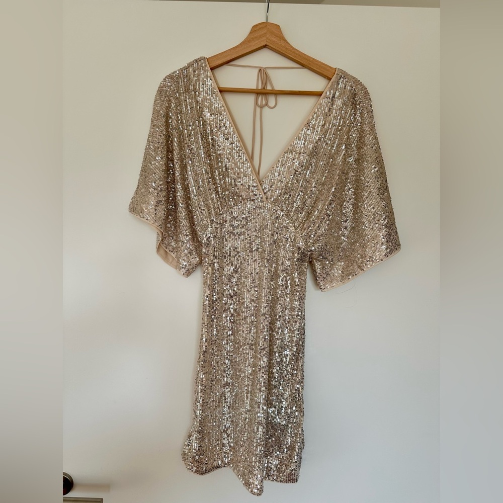 Champagne Sequin Dress